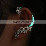 Cheap Wholesale Earring Latest Design Diamond Hollow Alloy Charm Ear Cuff thumbnail-4