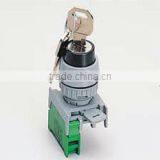 22mm IP65 Waterproof 2 Position Key Lock Selector Switch, Key Operated Switch Drawable/Non-drawable (GKS/GKSN222) thumbnail-2