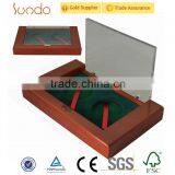 Handmade Acrylic Simple Design Gold Coin Box