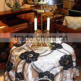 Custom Jacquard Woven Chenille Cotton Handmade Table Cloth, Table Cover