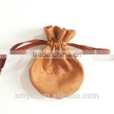 custom suede drawstring bag/suede jewelry pouch                        
                                                Quality Choice