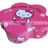 Hello Kitty Flower Cookie Tin Box