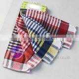 China Supplier Textiles Yarn Dyed Cotton Waffle Weave Second Hand Towels thumbnail-2