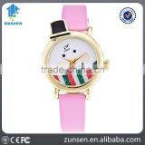 Wholesale 8 Colors Christmas Watch Cute Santa Snowman Girls Watches Women Dress Analog Leather Quartz Watch