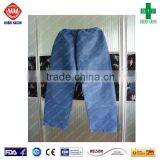 Disposable non woven surgical blue colonoscopy pants(hospital)