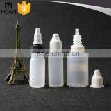 10ml Round White e Liquid Bottle,empty PE Plastic E-liquid Bottle With Tamper Evident Seal Quality Choice