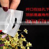 White Plastic Bag Nylon Cotton Zipper Pouch thumbnail-5