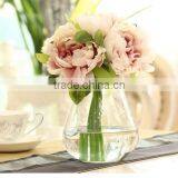 High Quality Silk Flower Artificial Peony Flowers Fake Leaf Wedding Home Party Decoration Bouquet thumbnail-2