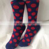 Custom Happy Black and Red Polka Dots Patterns Japanese Girl's Casual Socks