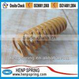 Yellow Plating Flat Wire Compression Spring thumbnail-1