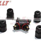 IP67 Outdoor Lighting Cable Junction 4-Way Cross Type Waterproof Connector thumbnail-5