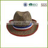 Wholesale High Quality France Flag Paper Straw Hat thumbnail-2