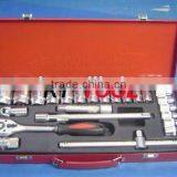2015 NEW ITEM 24pcs Professional Force Tool Iron Case Socket Set