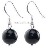 natural black onyx gemstone earings