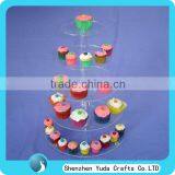 Manufacturing Clear Acrylic 5 Tiers Cupckae Tower Stands, Factory Selling Wedding Cake Stand thumbnail-1