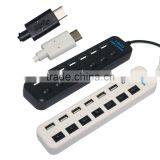 Hot Sales!! USB3.1 Type-C to USB 2.0 7-Port Hub Adapter For Mac Air 121 thumbnail-5