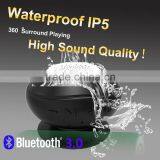 New Cheap Bathroom Sucker IP5 Waterproof Bluetooth Speaker 2016,wireless Shower Water Proof Bluetooth Speaker