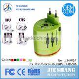 2016Kantravel Patent Travel Smart Adapter Plug With Dual Usb Charger