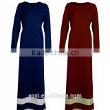 OEM Service China Factory Custom Made Wholesale Summer Women Abaya Arabic Dress thumbnail-4