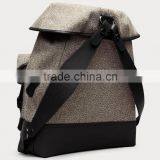 Unisex 100% Cotton Canvas Big Volume Backpack(LDO-16116) thumbnail-3