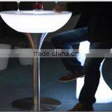 Color Change Stainless Steel Base Led High Top Bar Table thumbnail-2