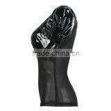 GOTHIC BLACK FAUX LEATHER STEAMPUNK CORSET OUTER GARMENT WHOLESALE CHEAP PRICE thumbnail-2