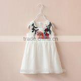 Little Girls Pure White Summer Casual Dress Beautiful Kids White Lace Flower Girl Dress Little Girls Cotton Summer Dresses thumbnail-3