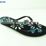 Flower imprinted and cheap EVA slipper for lady