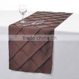 Pintuck Taffeta Table Runner For Wedding/Holiday Decoration thumbnail-3