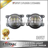 30W Universal Led Fog Light Headlamp High Power Offroad Jeep Wrangler Rubicon Work Led Driving Light thumbnail-1