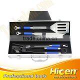 4pcs Stainless Steel+TPR Handle BBQ Tool Set thumbnail-1