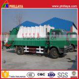 Dongfeng Chassis 4*2 Hydraulic Arm Garbage Compactor Truck For Sale thumbnail-1