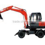 China's Best Selling 6.5 Ton Hydraulic Wheel Excavator With High Quality thumbnail-1