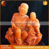 Precious Natural Valuable Collection Orange Jade thumbnail-4