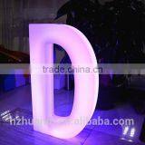 China Wholesale Plastic Led Letters Light Lamp for Adverdisement With 16 Changeable Colors thumbnail-2