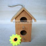 Houseshaped bird nest wood bird nest wood swallow bird nest for double round wood window