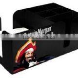 ABS PS Napkin Holder 6 Compartments Barware New Napkin Holder Napkin Straw Stirrer Holder thumbnail-3