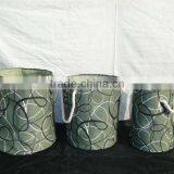 Set of 3 Cloth Laundry Basket With Rope Handle thumbnail-1