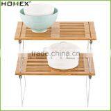 Bamboo Kichenare Display Shelf Dish Drying Rack Homex-BSCI Factory thumbnail-4