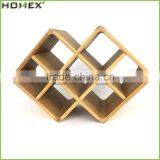 7-Bottle Natural Bamboo Wine Bottle Holder Homex-BSCI thumbnail-1