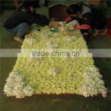 SJ0061404 Hot sale artificial plastic flower wall for weeding decoration