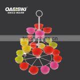 Colorful 3-tier Wire Metal Iron Rack With the Silicone Cup- Cupcake Stand/holder-silicone Cake Mould thumbnail-1