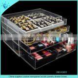 Customize 3 Layer Clear Acrylic Drawer Boxes Waterproof thumbnail-2