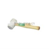 RUBBER MALLET WITH WOOD HANDLE
