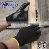 NMSAFETY Black Nitrile Washable Working Glove Safety Construction Gloves thumbnail-1