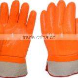 Sunnyhope Fluorescent Pvc Dipped Hand Gloves for Winter User thumbnail-1