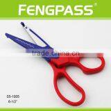 S5-1005 6.5 Inch 2Cr13 Stainless Steel Blade With Colorful Plastic Handle Color Scissors For Kids thumbnail-2