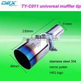 High Quality Auto Part Stainless Steel 304 Universal Exhaust Muffler Tip thumbnail-1