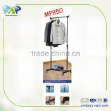 Stainless Steel Single-pole Mobile Standing Lift Laundry Drying Rack With Shoes Shelf thumbnail-1