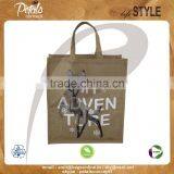 PP Laminated Jute Tote Bag With Canvas Pocket & With Jute Handle thumbnail-1